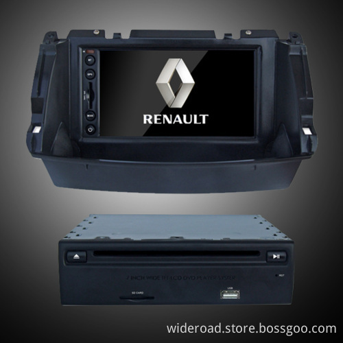 In-dash Renault Gps Dvd Player With Built-in Amplifier